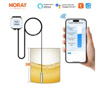 Moray ME202D 5M Lunga Distanza Tuya Ad Alta Precisione Indicatore di Livello del Liquido Misuratore di Carburante Digitale Sensore di Livello Dell'acqua Diesel Olio
