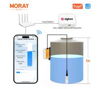Moray ME202WZ 5M Tuya Smartlife APP Zigbee Wifi Wireless Digital Smart Home Sensore di livello del serbatoio dell'acqua sommergibile