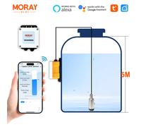 Morayelec ME202W 5M Indicatore di livello Smartlife Sommergibile Tuya App Sistema di allarme livello del liquido Indicatore del sensore di livello del serbatoio dell'acqua