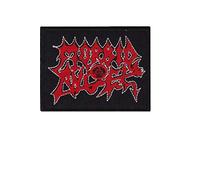 Morbid Angel Death Metal Band Red Patch Badge ricamato Iron On Applique Souvenir Accessorio