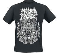 Morbid Angel Pillars Crumbling Uomo T-Shirt Nero 100% Cotone Regular