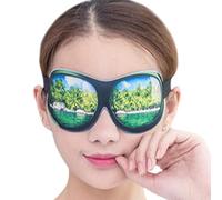 Morbida benda per dormire, cieca per dormire, divertente, cieco, delicato sulla pelle, protezione per gli occhi e traspirante per l'uso quotidiano, campeggio, riposo, pisolini