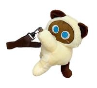 Morbida Borsa a tracolla Giocattoli Con Tracolla Imbottita Spessa Grande Capacità Chiara Per L'uso Quotidiano E Il Viaggio Di Spaziosa Borsa A Tracolla Peluche Per Il Viaggio, beige.