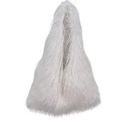 Morbida borsa da donna in ecopelle, morbida e soffice, bianco, M