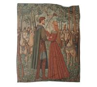 Morbida Coperta Con Fantasia Robin Hood nel bosco Stampata in 3D Ragazza dai capelli rossi Cacciatore di folle Adatta Per Soggiorno,camera Da Letto,divano,calda E Confortevole 60x80inch(150x200cm)