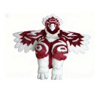 Morbida e comoda mascotte di Fursuit, costume animale di Fursuit peloso per interpretare un uomo uccello, per l'accessorio per costume cosplay di Halloween