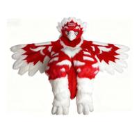 Morbida e comoda mascotte di Fursuit, costume animale di Fursuit peloso per interpretare un uomo uccello, per l'accessorio per costume cosplay di Halloween