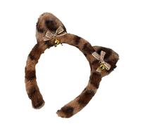 Morbida e confortevole fascia per capelli con orecchie di gatto, accessorio per il lavaggio del viso, applicazione trucco e lavori domestici