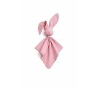 Morbida e soffice copertina in cotone con coniglietto DOUDOU - Rosa antico