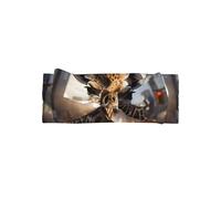 Morbida fascia per capelli con fiocco per neonata, graziosa fascia per capelli con stampa di giraffa New York, per neonati, neonati e bambini