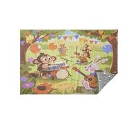 Morbida flanella leggera coperta da viaggio animali fascia in colorato bagliore nel buio stelle cuscino 165 x 140 cm