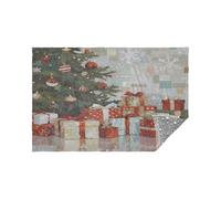 Morbida flanella leggera coperta da viaggio pittura a olio natale bagliore nel buio stelle coperta cuscino 165 x 140 cm