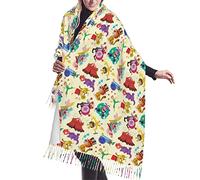 Morbida Foulard Sciarpa Abstract Cartoon Circus Cute Colorful Sciarpe Inverno Stampata Scialle Invernale 68X196cm