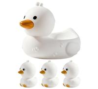 Morbida Oca Giocattolo Galleggiante Per Vasca Per Bambini - 4 Pezzi Oca Galleggiante Morbida e Carina - Giocattoli Da Bagno Per Bambini,Per Il Bagno, La Piscina, Acqua, Estate, Gioco E Compleanno