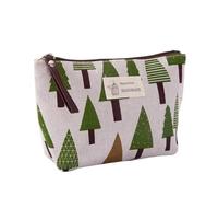 Morbida Tela Orso Albero Stampa Modello Donne di Viaggio Sacchetto di Immagazzinaggio di Articoli da toeletta Organizzatore Carino Cosmetici Borsa Portatile Trucco Borse, Albero, Taglia unica