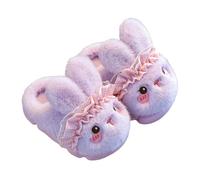Morbide pantofole da donna in pelliccia di peluche | Pantofole da uomo invernali, calde, in feltro, per bambini, in peluche, a forma di coniglio