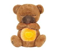 Morbidezza per il sonno dei bambini - Bambola 'orso musicale con luce e movimento respiratorio | Peluche per il comfort dei bambini, per un sonno rilassante, apprendimento precoce