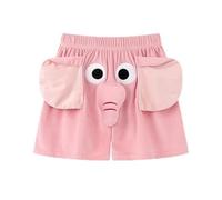 Morbidi pantaloni da notte da donna con simpatico motivo a elefante, morbidi pantaloni lounge a maniche lunghe o a maniche corte, comodi pantaloni per il tempo libero per la casa, Colore: rosa., XXL