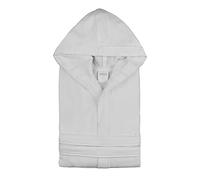 Morbidissimi Accappatoio Monoterry Cotone e Spugna per Uomo e Donna, Con Cappuccio, Cinturino e 2 Tasche, Morbido 230 gr/mq, Accappatoi J534(Accapatoio Perla, Medium)