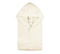 Morbidissimi Accappatoio Monoterry Cotone e Spugna per Uomo e Donna, Con Cappuccio, Cinturino e 2 Tasche, Morbido 230 gr/mq, Accappatoi J534(Accapatoio Panna, XX-Large)