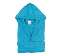 Morbidissimi Accappatoio Monoterry Cotone e Spugna per Uomo e Donna, Con Cappuccio, Cinturino e 2 Tasche, Morbido 230 gr/mq, Accappatoi J534(Accapatoio Turchese, XX-Large)