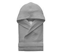 Morbidissimi Accappatoio Nido D’Ape Per Uomo e Donna Con Cappuccio, Cinturino e 2 Tasche, Accappatoi Leggeri Puro Cotone, Pratico e Compatto, S276 (Accappatoio Grigio, M)