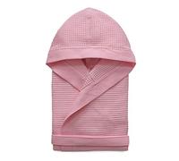 Morbidissimi Accappatoio Nido D’Ape Per Uomo e Donna Con Cappuccio, Cinturino e 2 Tasche, Accappatoi Leggeri Puro Cotone, Pratico e Compatto, S276 (Accappatoio Rosa, XL)