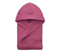 Morbidissimi Accappatoio Nido D’Ape Per Uomo e Donna Con Cappuccio, Cinturino e 2 Tasche, Accappatoi Leggeri Puro Cotone, Pratico e Compatto, S276 (Accappatoio Fucsia, XL)