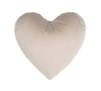 Morbidissimi - Cuscino Arredo Cuore Danae in Velluto 35x38 cm Tortora, Cuscino Decorativo Sfoderabile con Cerniera, Design Romantico per Divano Letto Poltrona, Made in Italy AC371