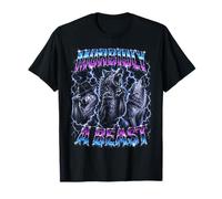 Morbidly A Beast Funny Alpha Wolf Meme Bootleg Y2K Graphic Maglietta
