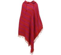 Morbido Acrilico Poncho con Cappuccio Mantella Caldo Felpa Unisex Cover Cambio