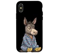 Morbido asino in pigiama per sogni d'oro Custodia per iPhone X/XS