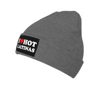 Morbido Berretto da Notte I Heart Hot Latinas I Love Hot Latinas Beanie Invernale Cappelli Comodo Cappello Invernale per Uomo Adulto Bici