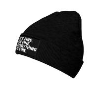 Morbido Berretto Running I'm Fine It's Fine Everything is Fine Cuffia da Notte Traspirante Teschio Cappello per Chemio Uomo All'aperto