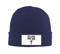 Morbido Berretto Sportivo Jeremiah 29:11 Book Verse Jesus Cross Christianty Beanie Invernale Cappelli Elasticizzato Cappello Lavorato per Uomo All'aperto Moto