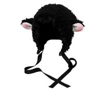 Morbido cappello con orecchie di agnello autunno e inverno cappello cosplay inverno puntelli per foto caldi tappi paraorecchie cappelli di protezione per le orecchie per bambini donne ragazze