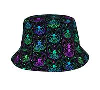 Morbido Cappello Pescator Colorful Bright Bat Head Bucket Hat Tesa Larga Cappello da Pescatore per Escursionismo Viaggi All'Aperto