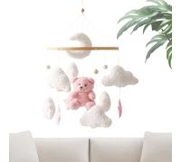 Morbido Carillon per Culla, Orsacchiotto Stella Carillon Neonato, Giocattolo Sensoriale Romantico, Rotazione 360 Gradi Per Bambini Lettino Camera