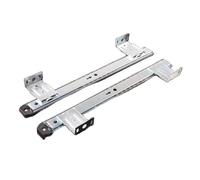 Morbido chiudere le diapositive del cassetto, Supporto for tastiera e cassetto for scrivania del computer, scorrevole, gru di sollevamento, 2 guide, pezzi(Silver Width 35cm)