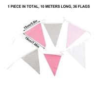 Morbido Cotone Bandierine Con 36 Triangolo for Qualsiasi Evento 10M/10.1m