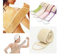 Morbido Cura della pelle esfoliante Loofah spugna cinturino posteriore Bagno Doccia Body Massage Spa di pulizia Scrubber Brush (colore casuale)