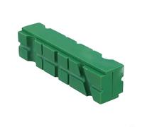 Morbido cuscinetto in gomma per morsa da banco in metallo da 10,2 cm, 15,2 cm, 6 pollici, a forma di V e tinta unita, in gomma, colore arancione verde, per tenere legno, metallo, plastica (15,2 cm