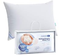 Morbido cuscino in piuma d'oca 1 confezione Queen Size 708,7 g 70 x 50,8 cm certificato RDS Fine Cotton Shell USA Made White Down Pillow
