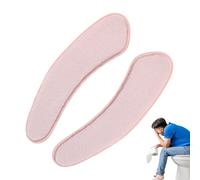 Morbido Cuscino per Sedile WC - Tappetino Adesivo Lavabile Riutilizzabile 38x11 cm, Tappetino Copriwater in Peluche a Doppia Aletta, Cuscino per WC da Bagno per Bambini Adulti, Comfort per il Freddo I