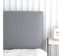 Morbido cuscino per testiera per il tempo libero, protezione per lo schienale con copertura per testiera rimovibile e lavabile, cuscino da lettura per letto matrimoniale, colore grigio chiaro, 180 x