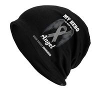 Morbido E Caldo Slouch Beanie Hat My Hero Is Now My Angel Brain Cancer Awareness Beanie Berretti Caldi Beanie Elastico per Ciclismo, Sport, attività All'Aperto
