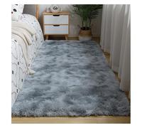 Morbido e soffice tappeto a pelo lungo for soggiorno Tappeto in peluche con supporto antiscivolo Accogliente tappetino peloso for la camera da letto Family Room(Dark gray,120x160cm/47x63in)