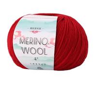 Morbido filato pettinato da 130 metri/rotolo di lana per lavoro a maglia a mano, 50 g/rotolo, per lavori a maglia, tappeti, maglioni, sciarpe, filati