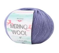 Morbido filato pettinato da 130 metri/rotolo di lana per lavoro a maglia a mano, 50 g/rotolo, per lavori a maglia, tappeti, maglioni, sciarpe, filati