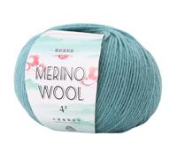 Morbido filato pettinato da 130 metri/rotolo di lana per lavoro a maglia a mano, 50 g/rotolo, per lavori a maglia, tappeti, maglioni, sciarpe, filati